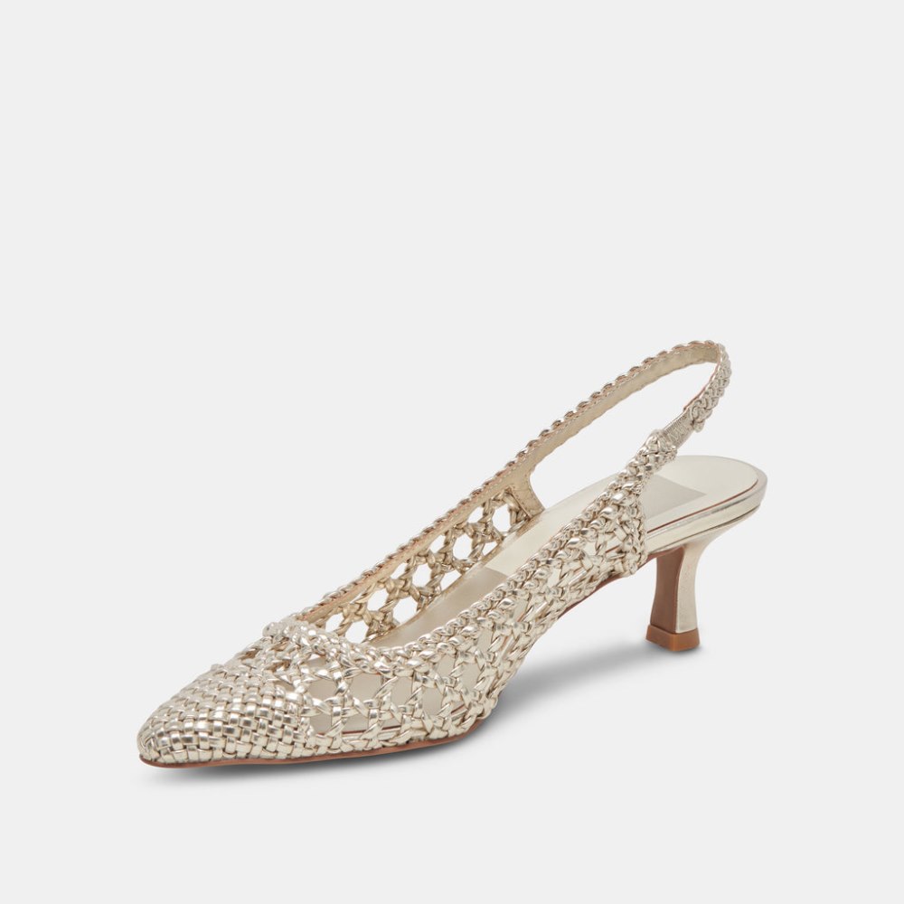 Dolce Vita Olympa Heels Light Gold Metallic Stella
