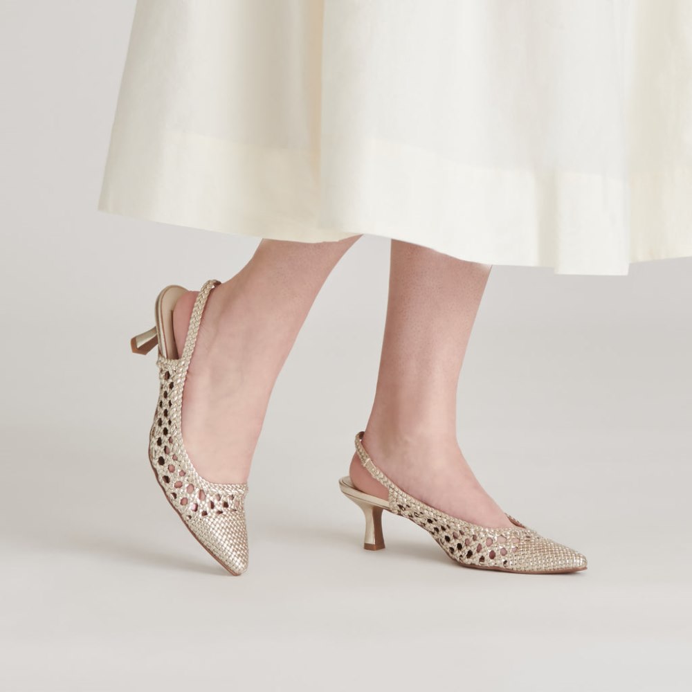 Dolce Vita Olympa Heels Light Gold Metallic Stella