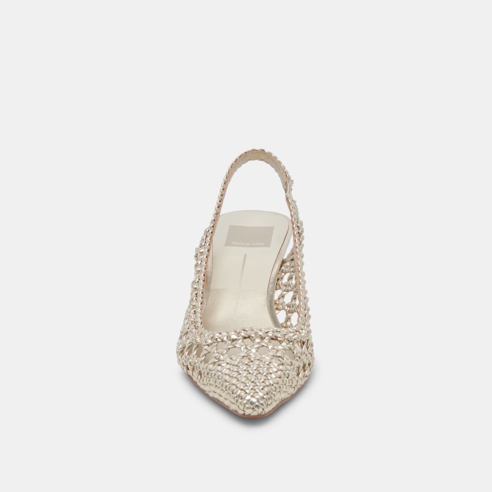 Dolce Vita Olympa Heels Light Gold Metallic Stella