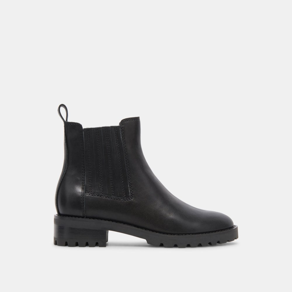 Dolce Vita Fraya H2o Booties Black Leather