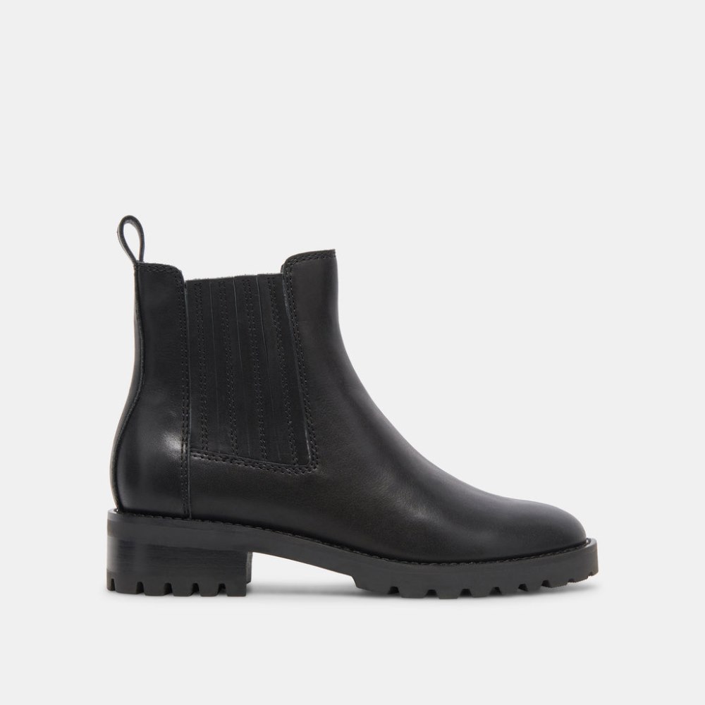 Dolce Vita Fraya H2o Booties Black Leather