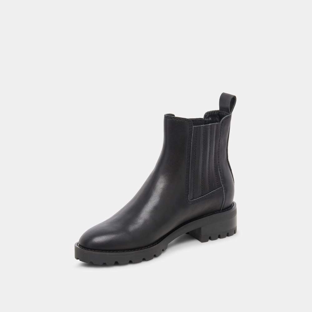 Dolce Vita Fraya H2o Booties Black Leather