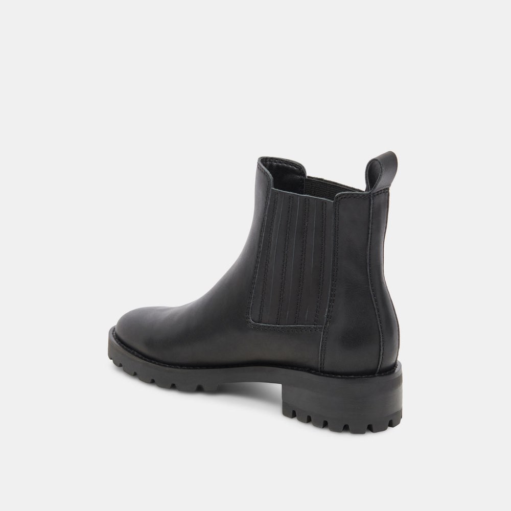 Dolce Vita Fraya H2o Booties Black Leather
