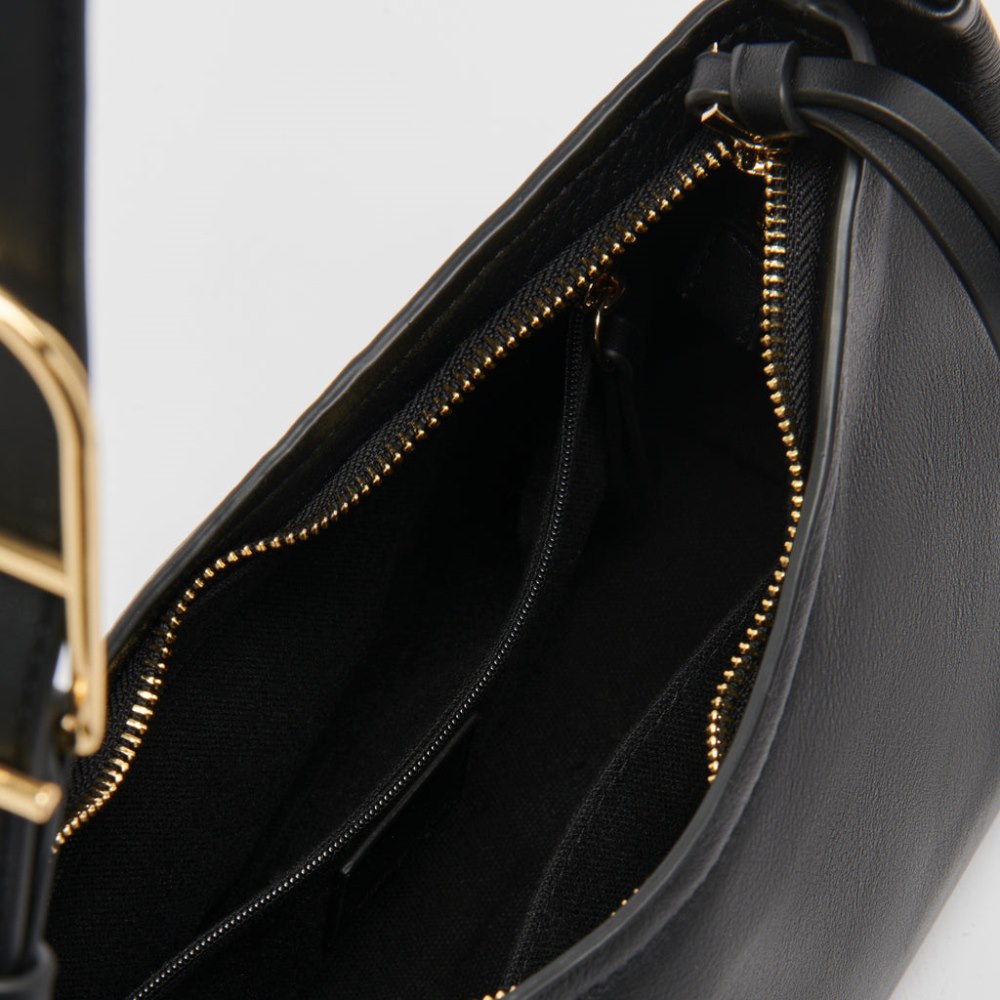 Dolce Vita Audri Shoulder Bag Black Leather