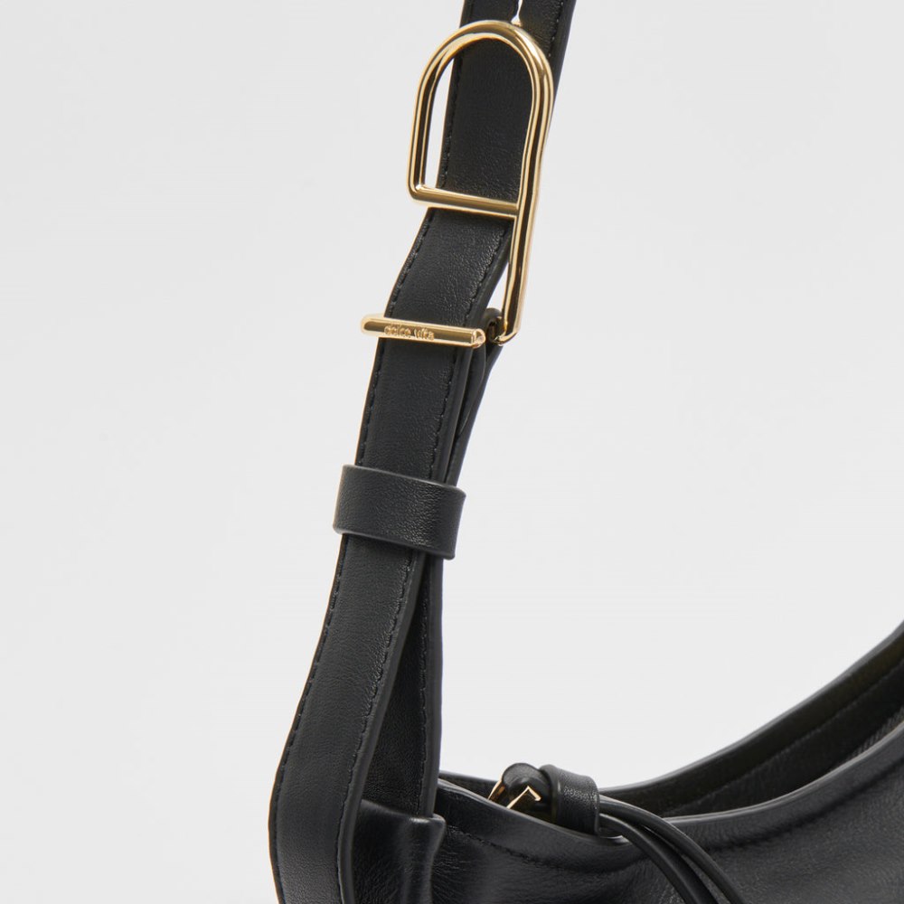 Dolce Vita Audri Shoulder Bag Black Leather