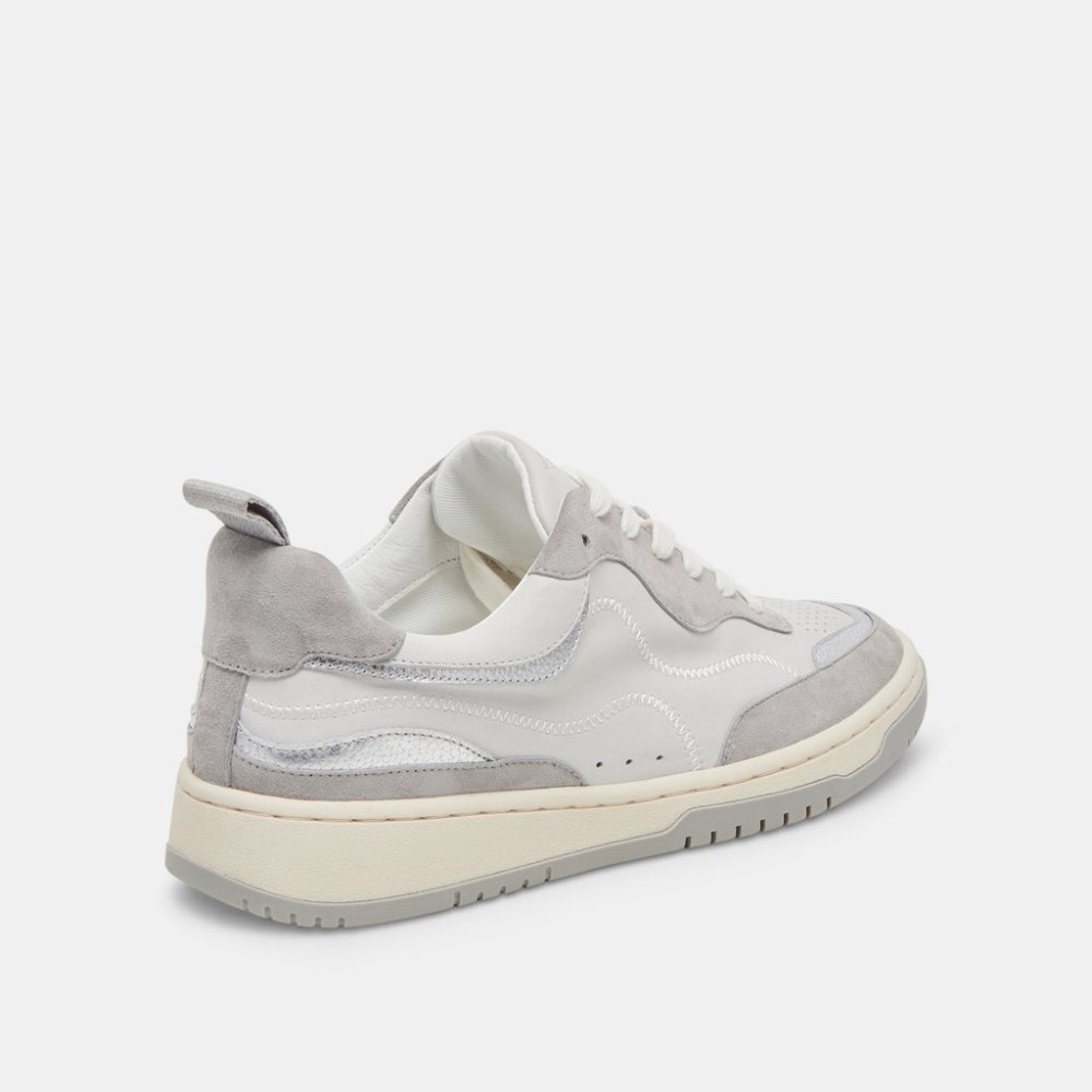 Dolce Vita Adella Sneakers White Grey Leather