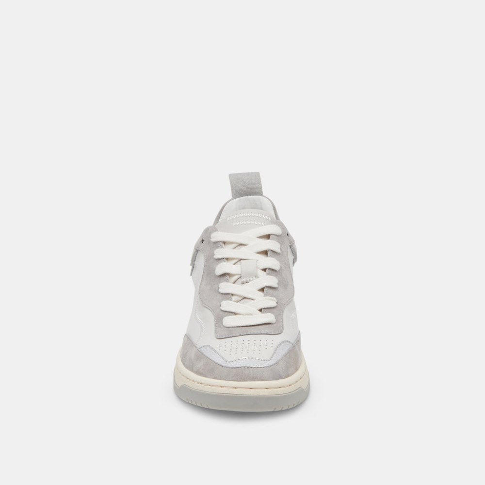 Dolce Vita Adella Sneakers White Grey Leather