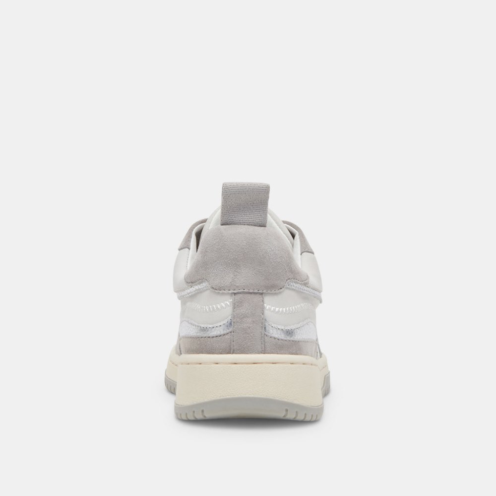 Dolce Vita Adella Sneakers White Grey Leather