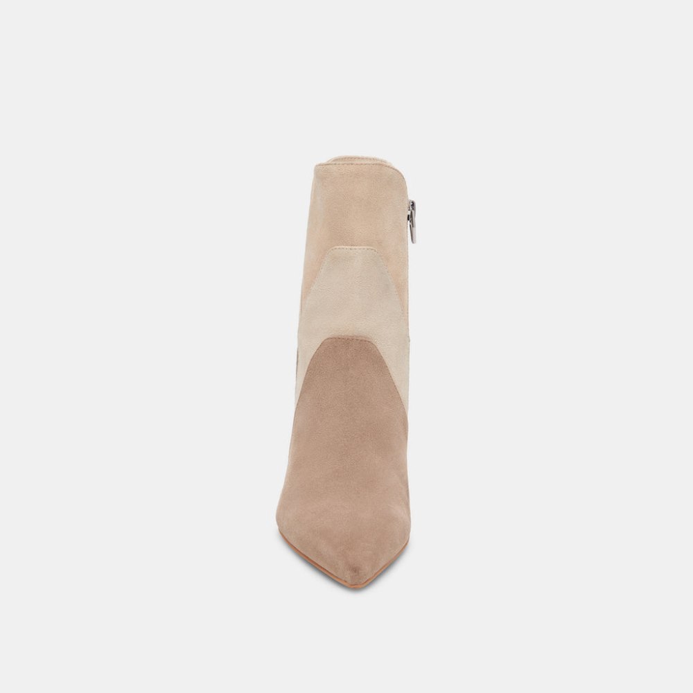 Dolce Vita Neena Booties Taupe Multi Suede
