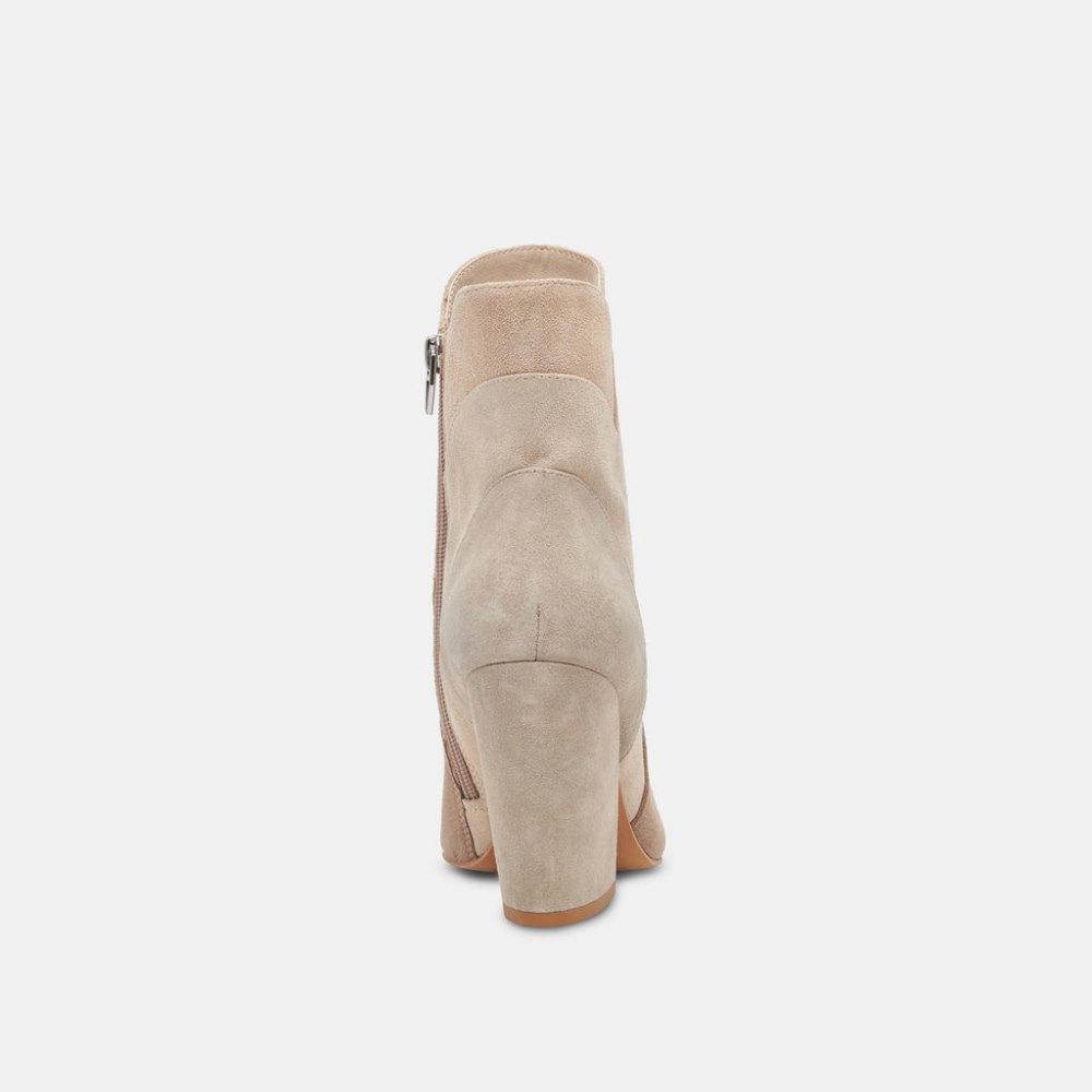 Dolce Vita Neena Booties Taupe Multi Suede