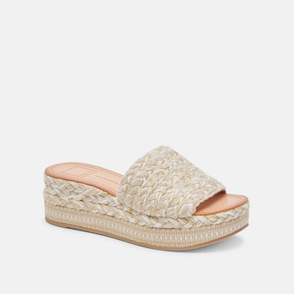 Dolce Vita Pazli Sandals Ivory Multi Woven