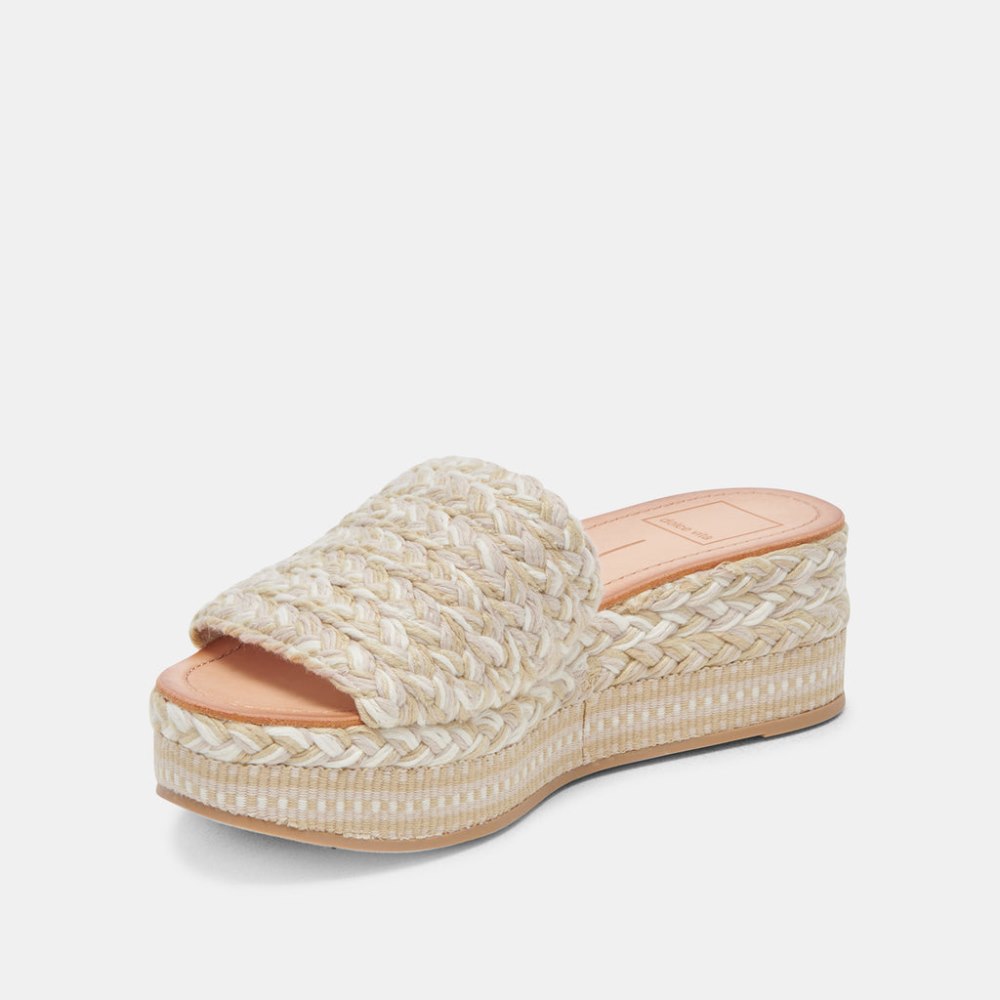 Dolce Vita Pazli Sandals Ivory Multi Woven