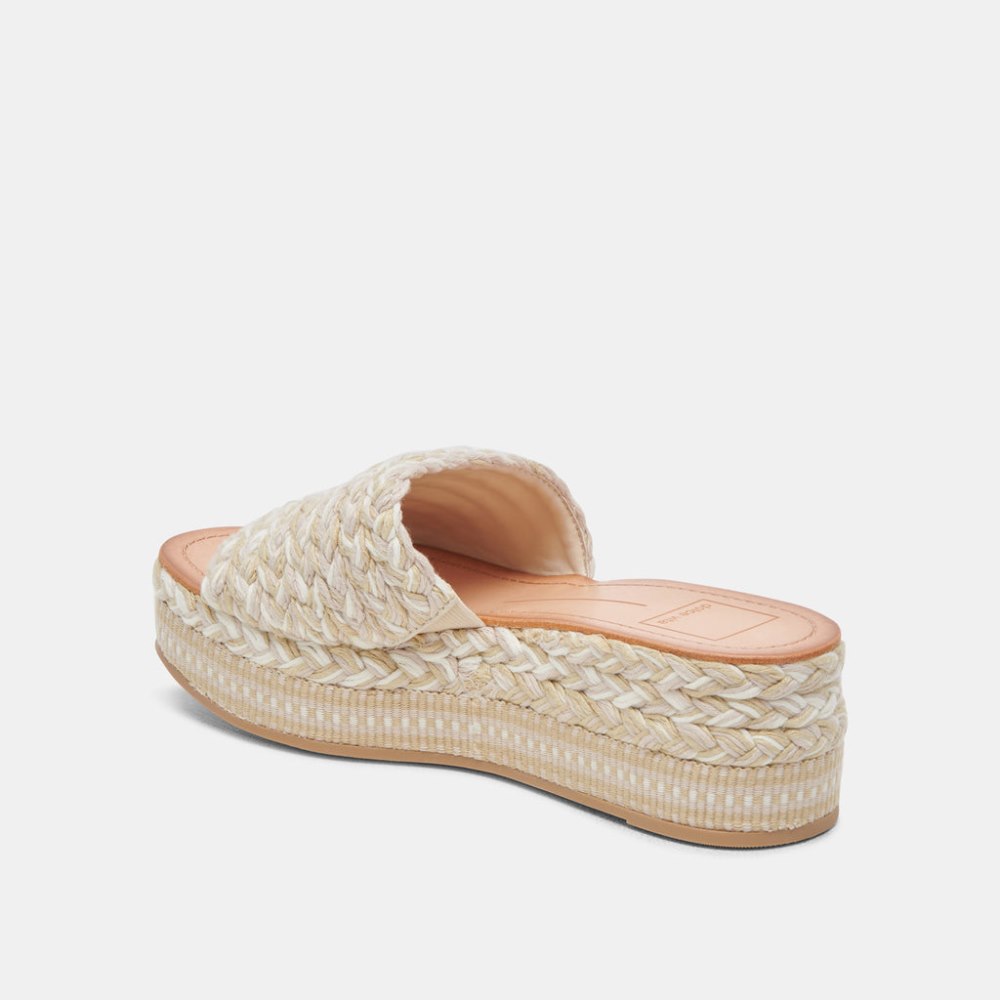 Dolce Vita Pazli Sandals Ivory Multi Woven