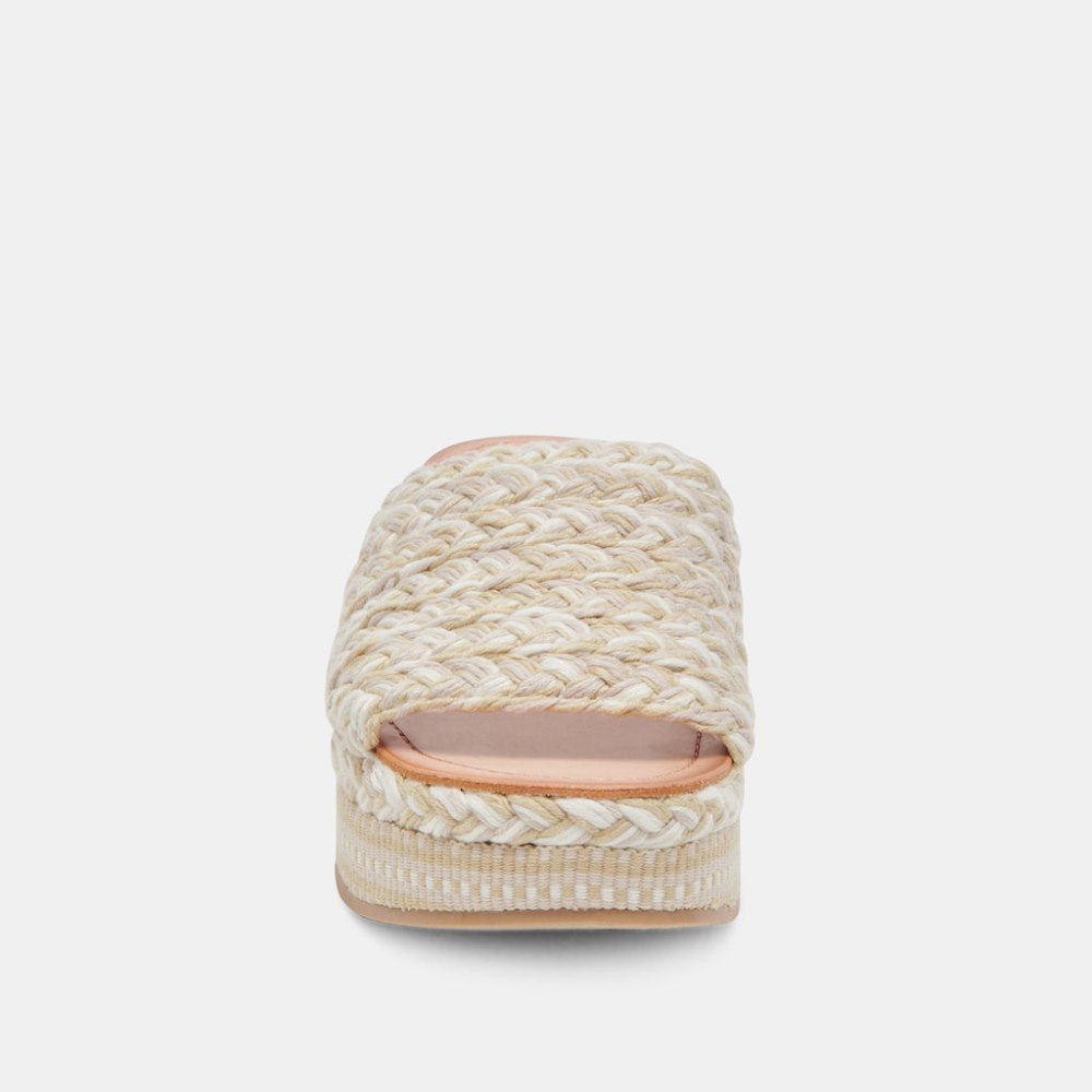 Dolce Vita Pazli Sandals Ivory Multi Woven