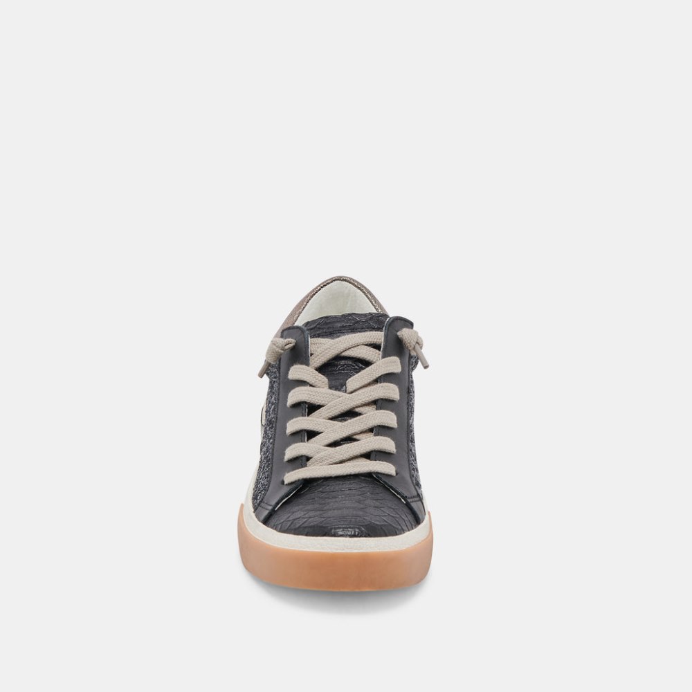 Dolce Vita Zina Sneakers Black Shimmer Glitter