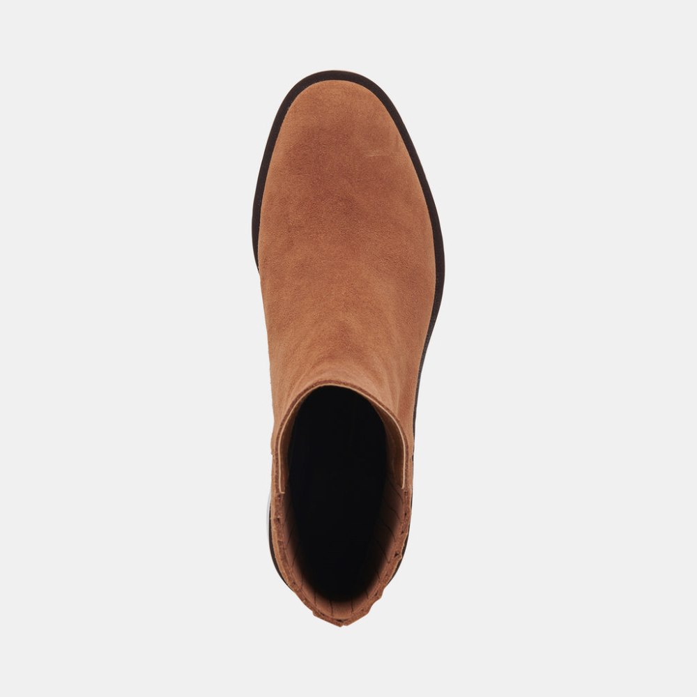 Dolce Vita Linny H2o Wide Boots Brown Suede