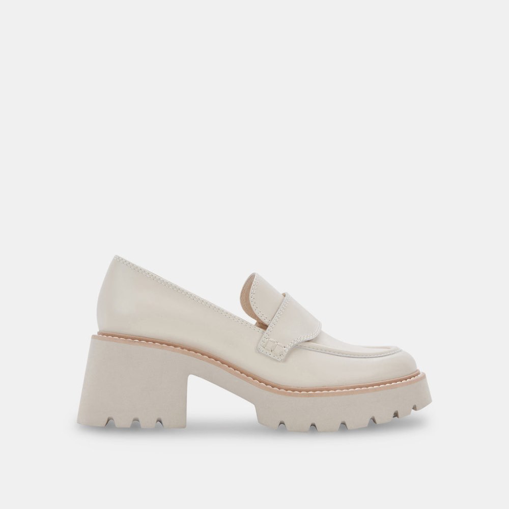Dolce Vita Halona Loafers Ivory Leather