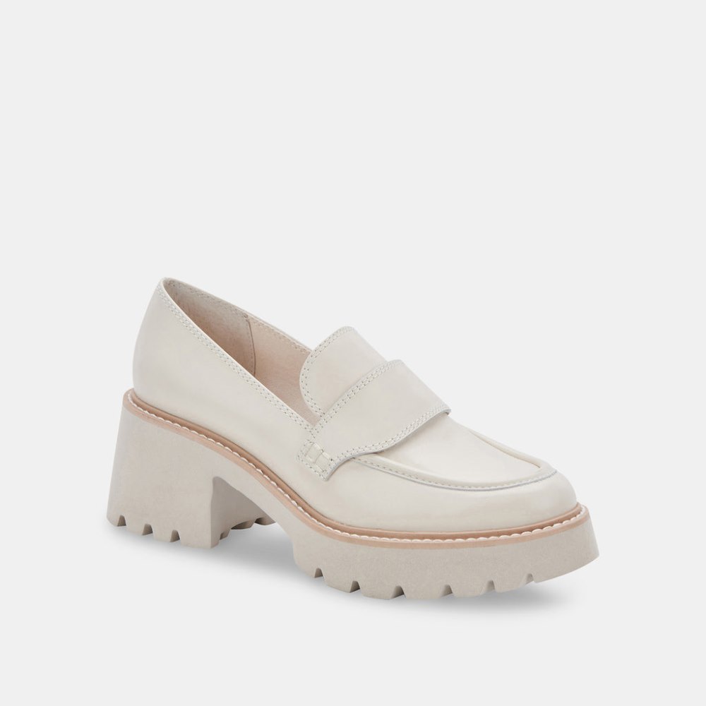 Dolce Vita Halona Loafers Ivory Leather