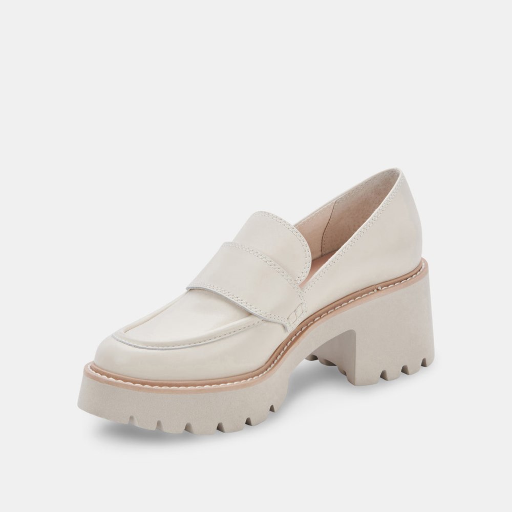 Dolce Vita Halona Loafers Ivory Leather