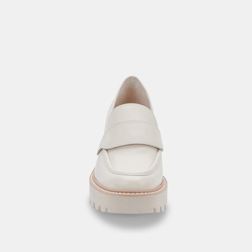Dolce Vita Halona Loafers Ivory Leather