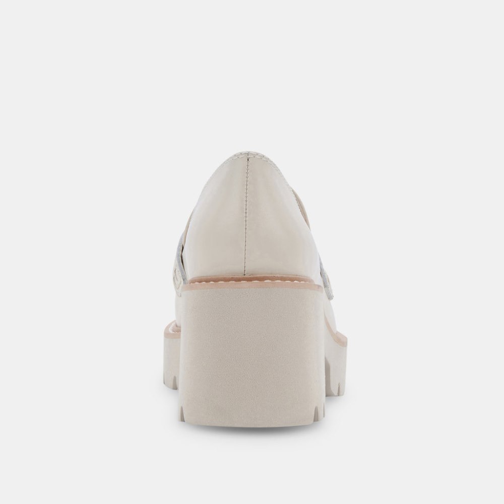 Dolce Vita Halona Loafers Ivory Leather