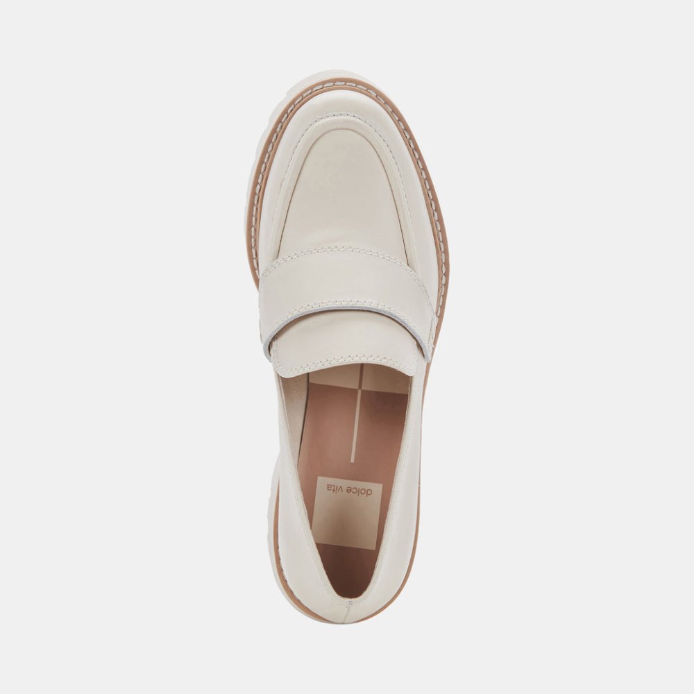 Dolce Vita Halona Loafers Ivory Leather