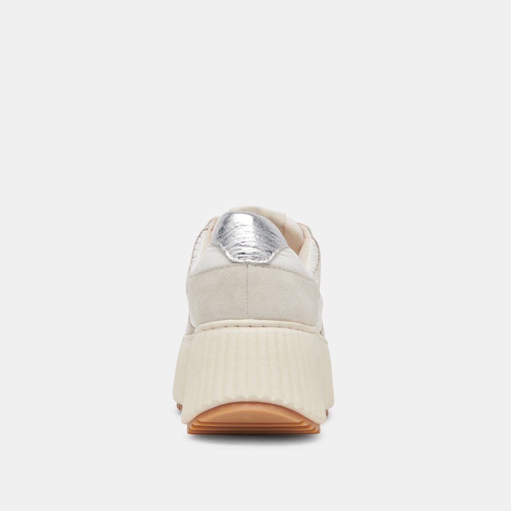 Dolce Vita Daisha Sneakers White Silver Nylon