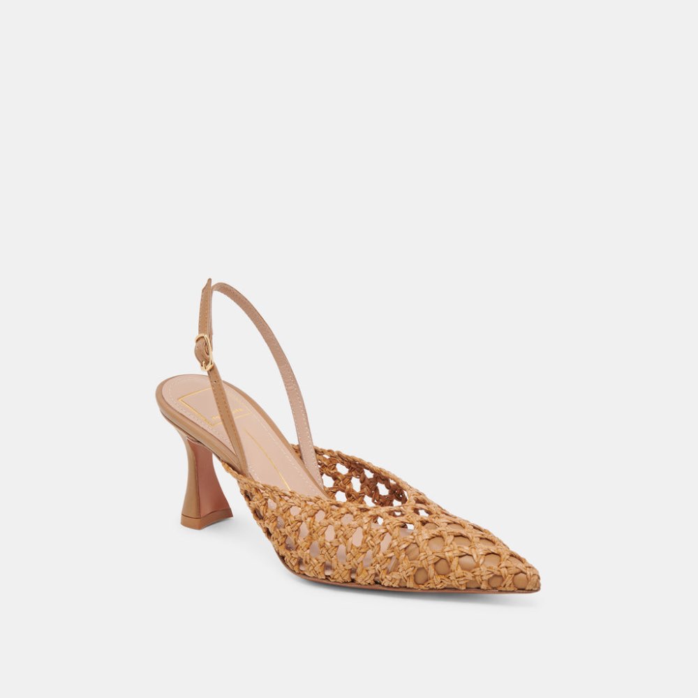 Dolce Vita Gloria Heels Natural Woven