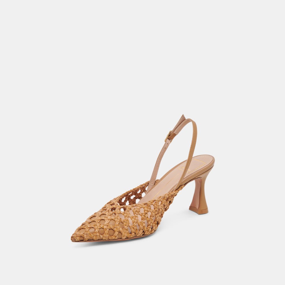 Dolce Vita Gloria Heels Natural Woven