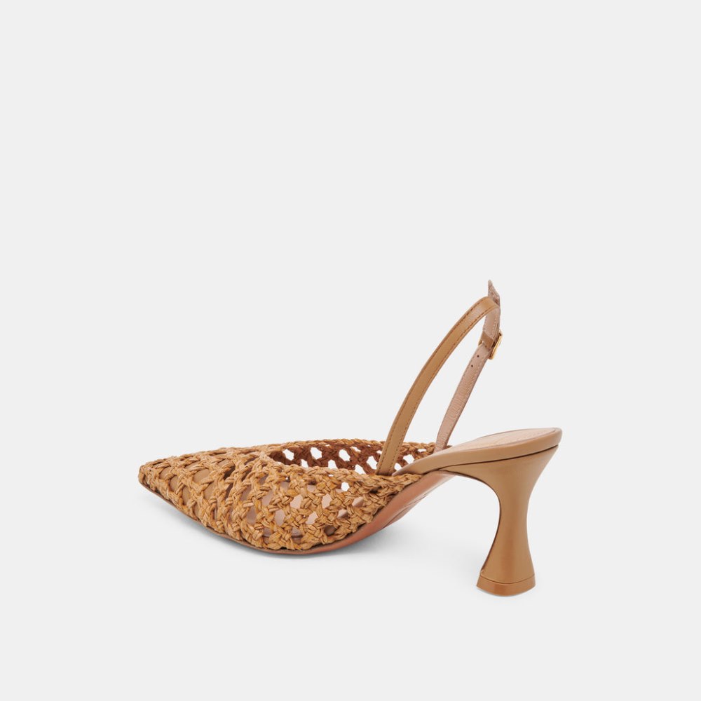 Dolce Vita Gloria Heels Natural Woven