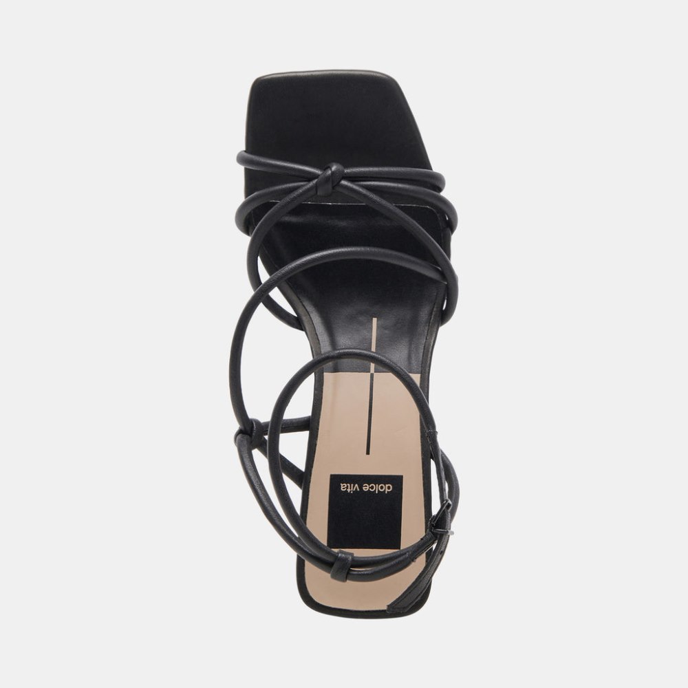 Dolce Vita Bev Wide Heels Black Leather