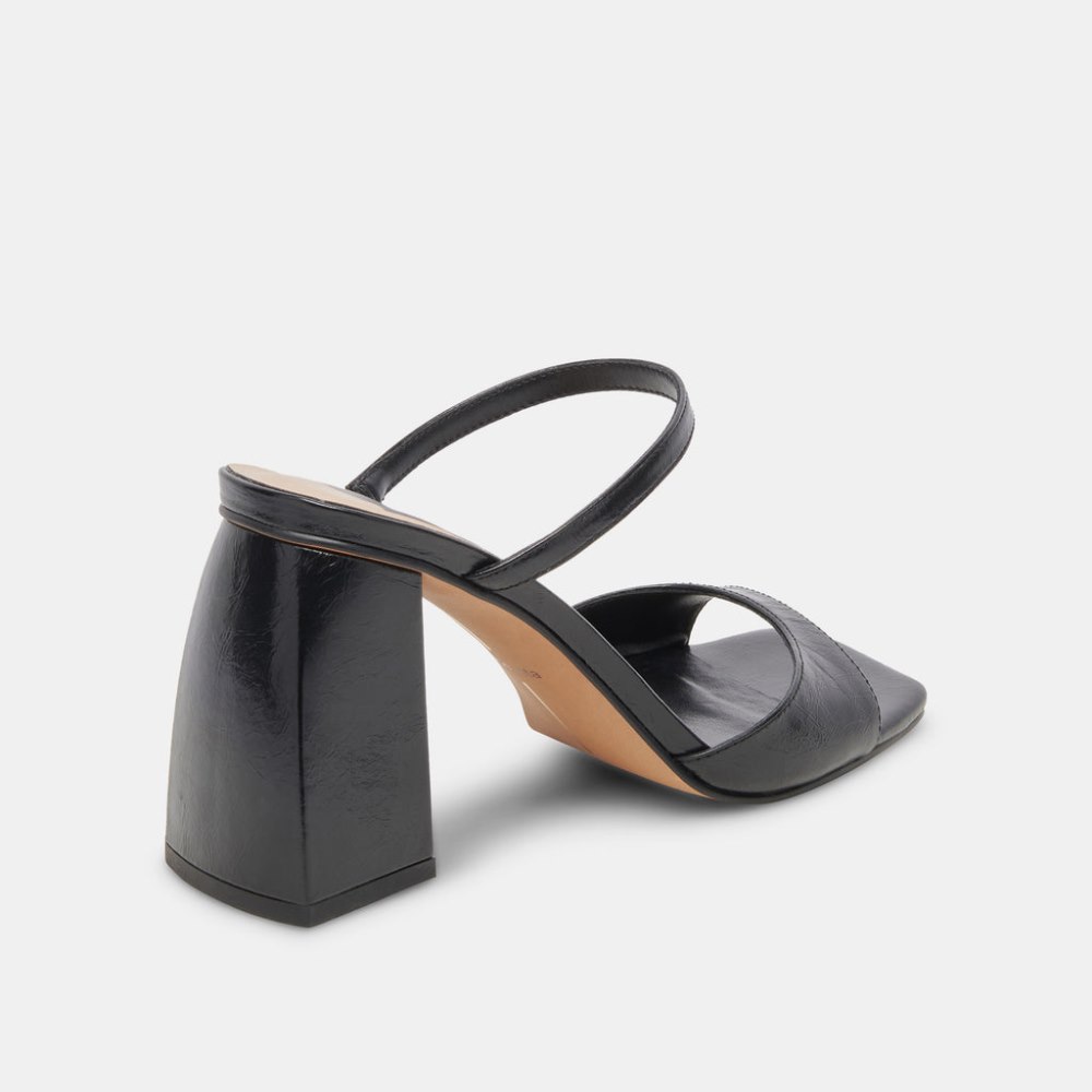 Dolce Vita Jemmy Heels Midnight Crinkle Patent