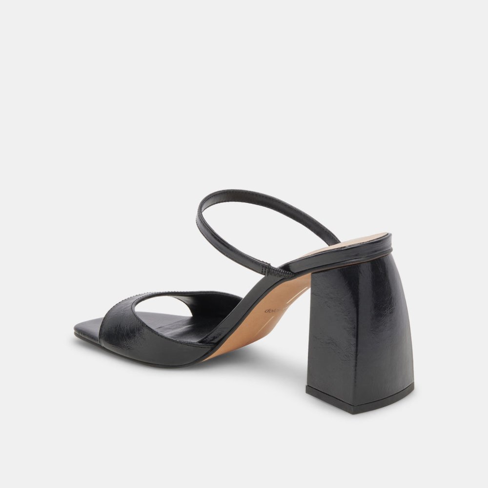 Dolce Vita Jemmy Heels Midnight Crinkle Patent