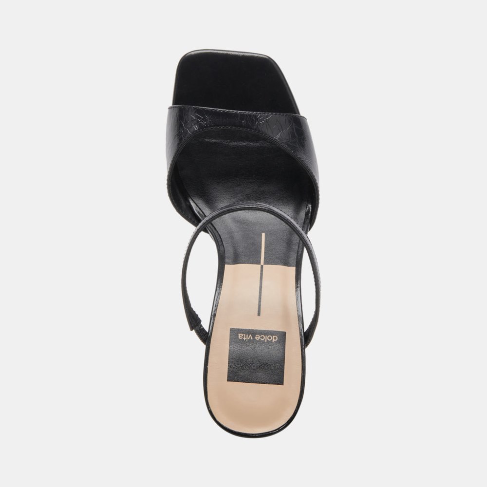 Dolce Vita Jemmy Heels Midnight Crinkle Patent