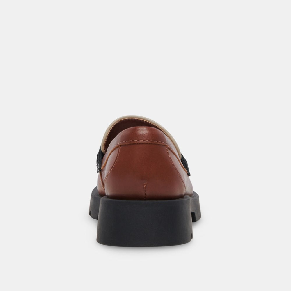 Dolce Vita Elias Flats Brown Black Leather