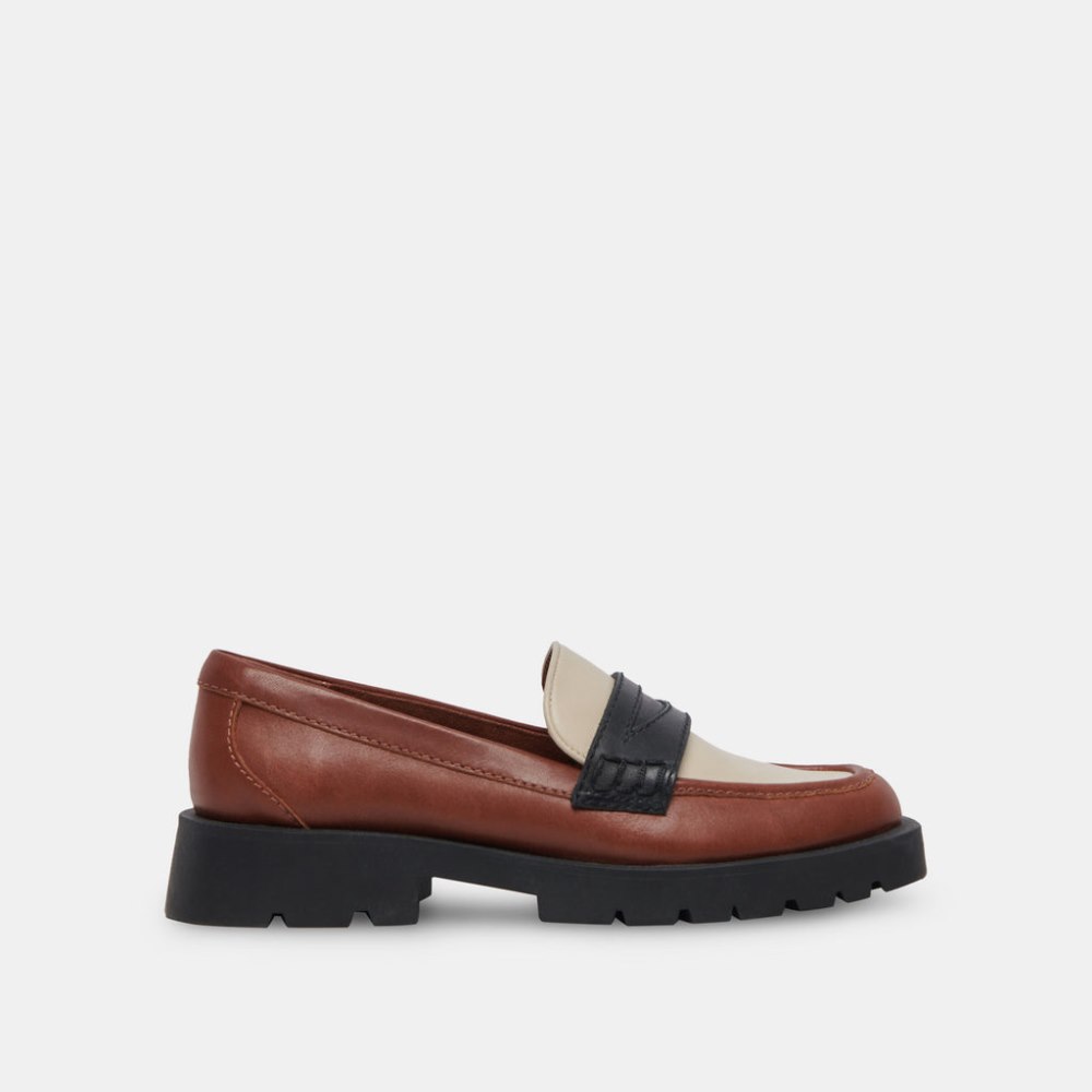 Dolce Vita Elias Flats Brown Black Leather