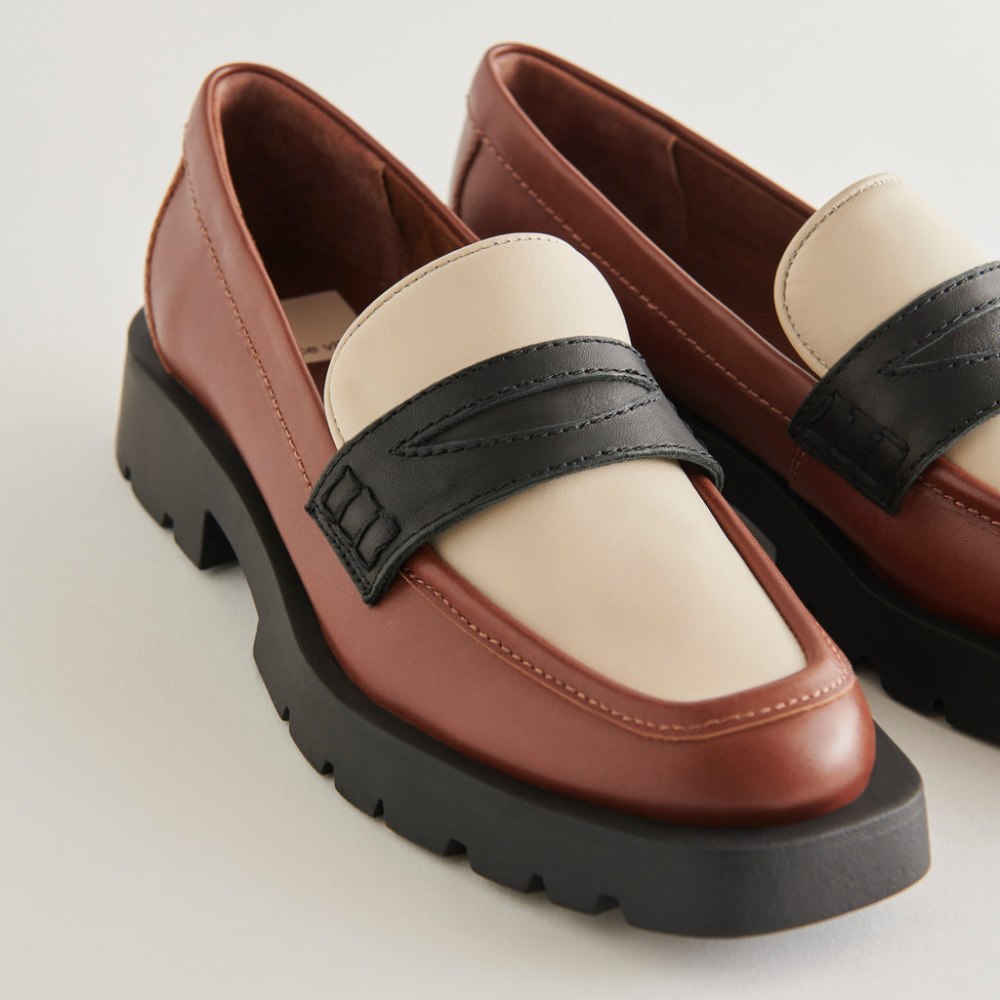 Dolce Vita Elias Flats Brown Black Leather