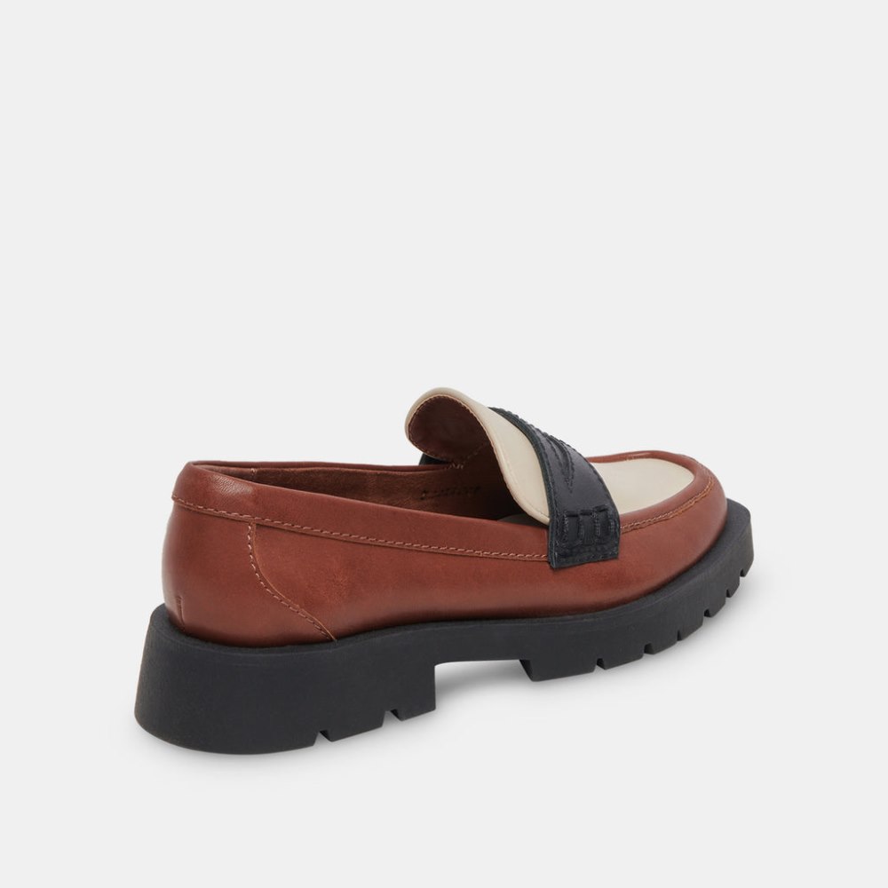 Dolce Vita Elias Flats Brown Black Leather