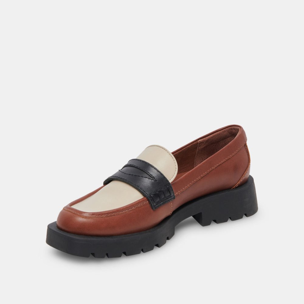 Dolce Vita Elias Flats Brown Black Leather
