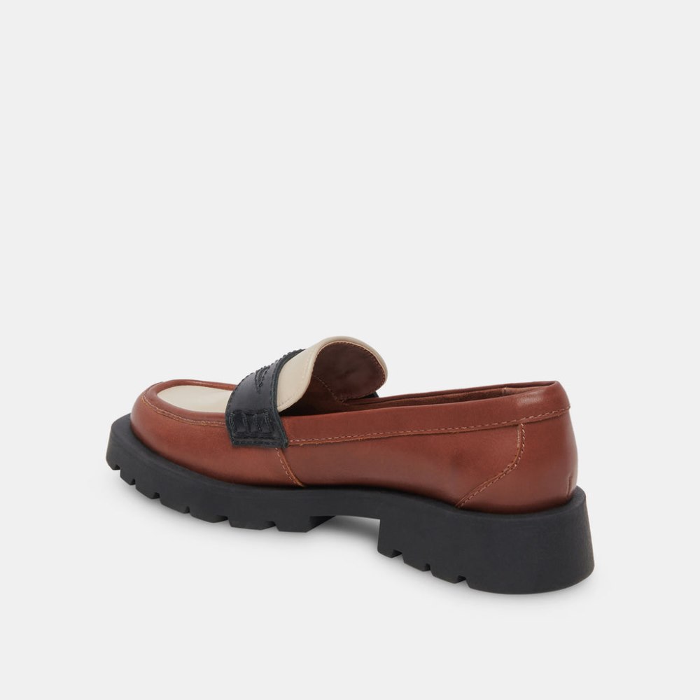 Dolce Vita Elias Flats Brown Black Leather