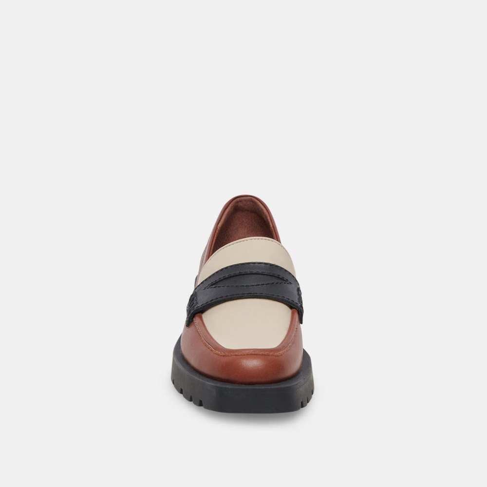 Dolce Vita Elias Flats Brown Black Leather