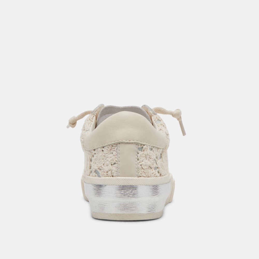 Dolce Vita Zina Sneakers Cream Blue Lace