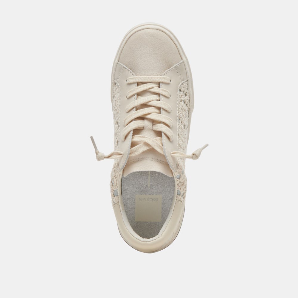 Dolce Vita Zina Sneakers Cream Blue Lace
