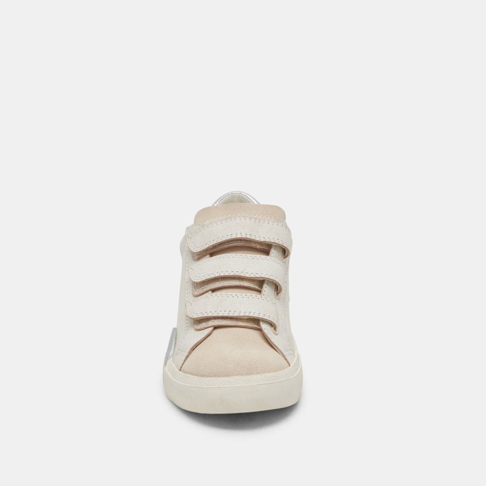 Dolce Vita Zabor Sneakers Off White Distressed Leather