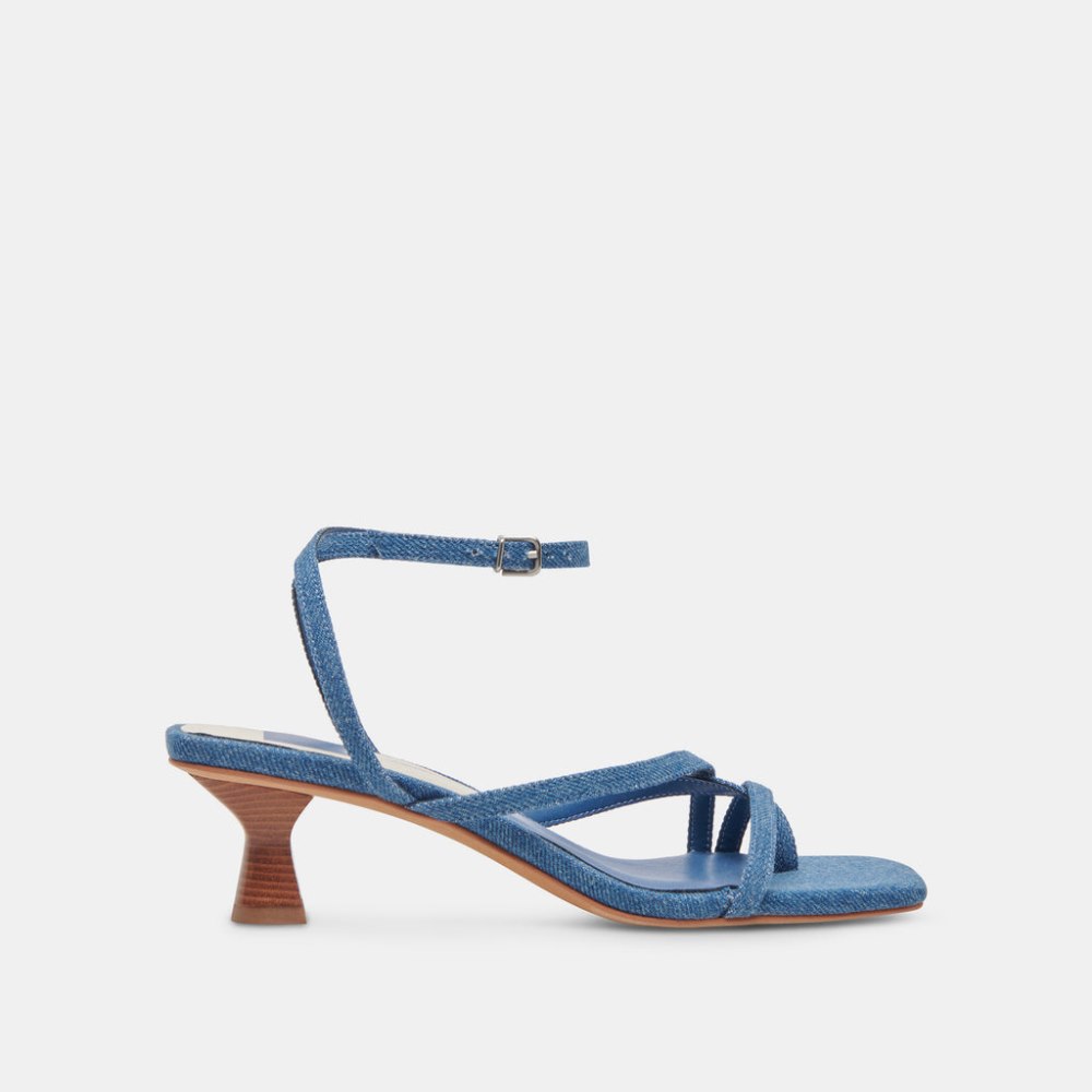 Dolce Vita Baylor Heels Blue Denim