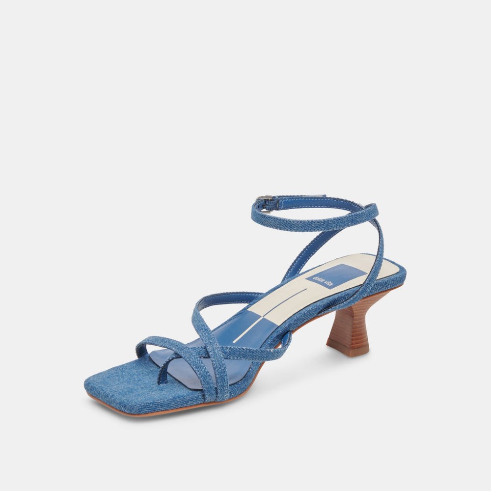 Dolce Vita Baylor Heels Blue Denim