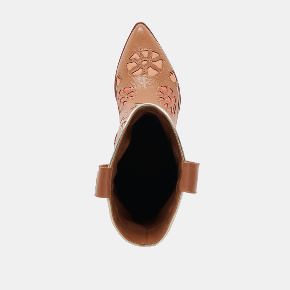 Dolce Vita Lassie Boots Tan Multi Leather