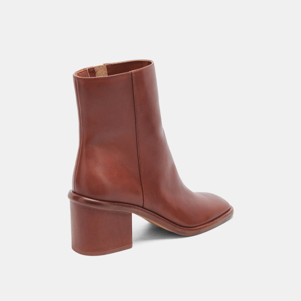 Dolce Vita Dapper Booties Russet Leather
