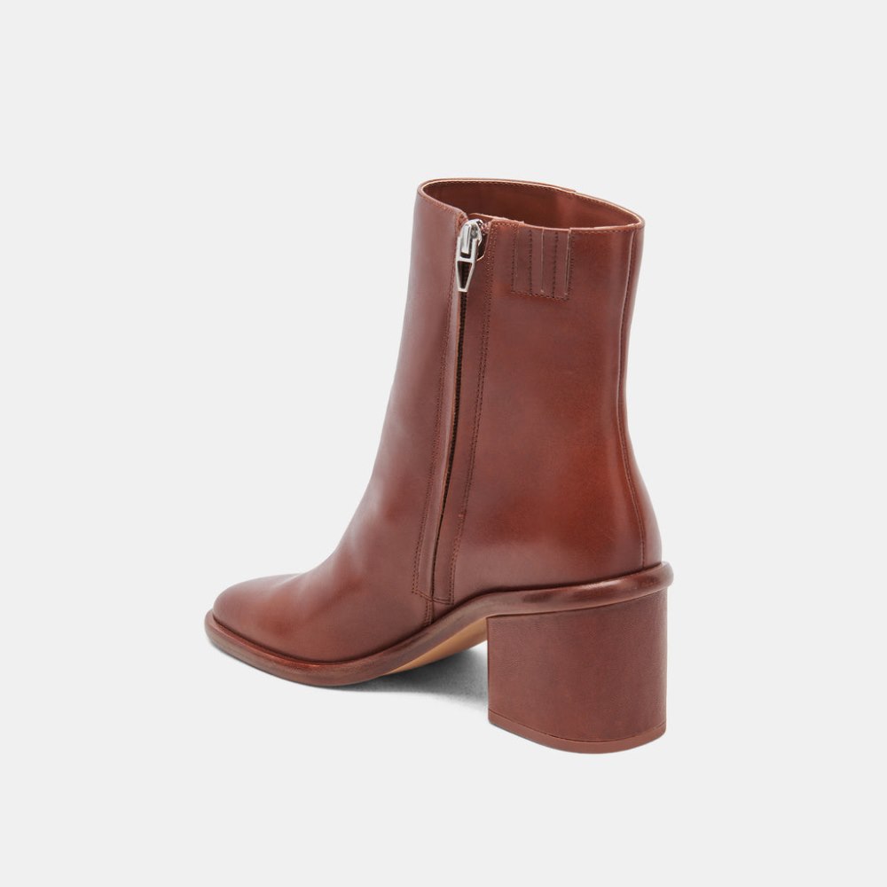 Dolce Vita Dapper Booties Russet Leather