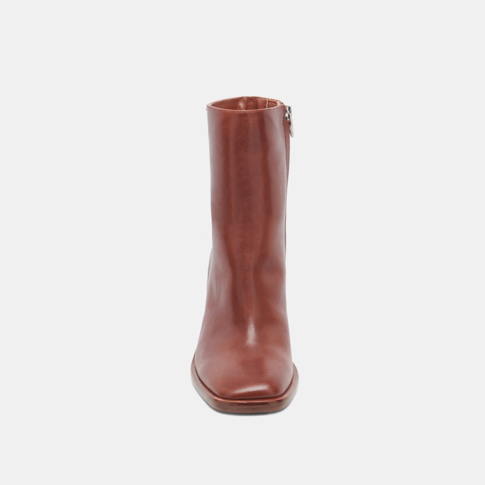 Dolce Vita Dapper Booties Russet Leather